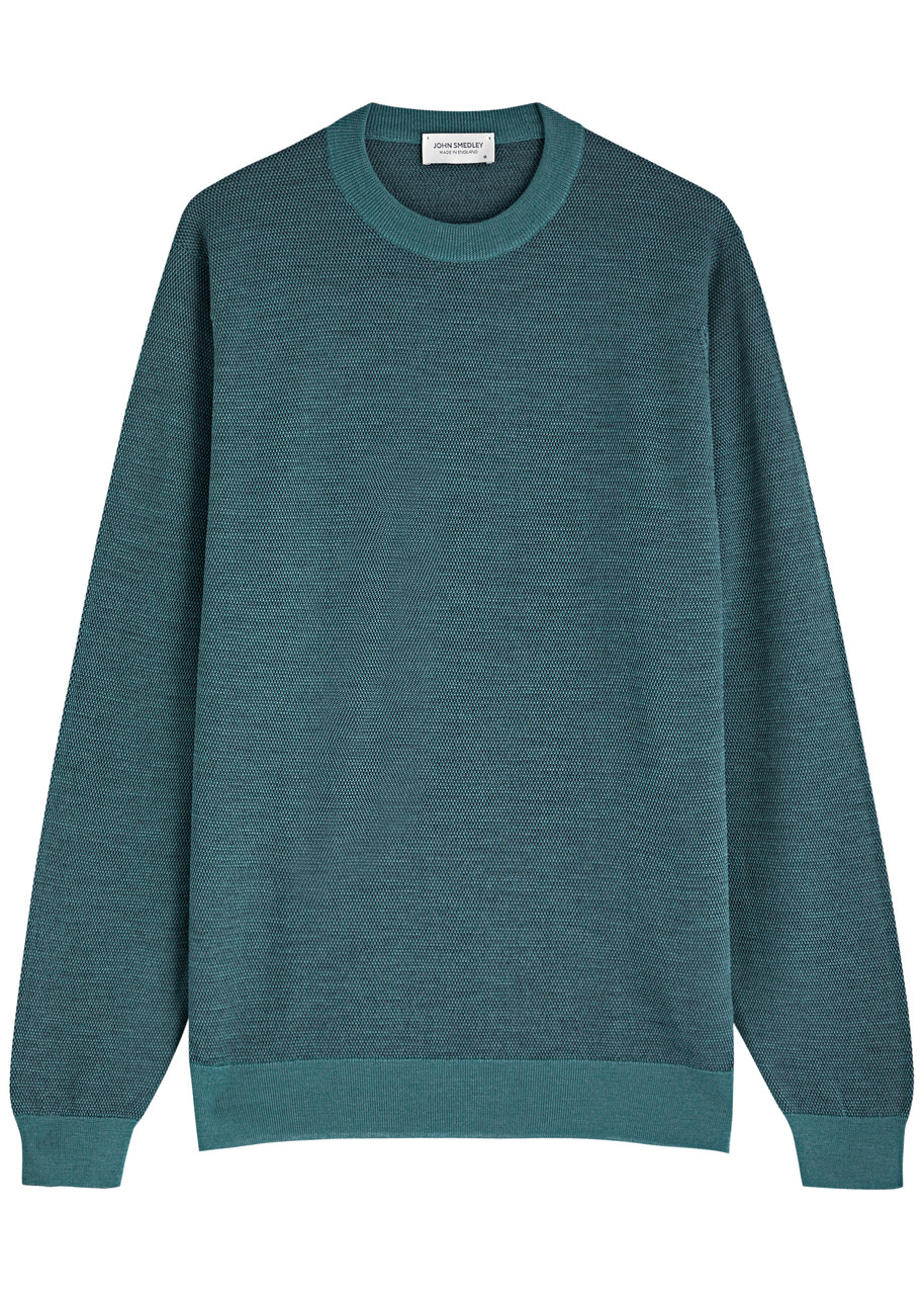 トップス JOHN SMEDLEY for UA John Smedley - Tapton Slim-Fit Merino Wool Half-Zip Sweater