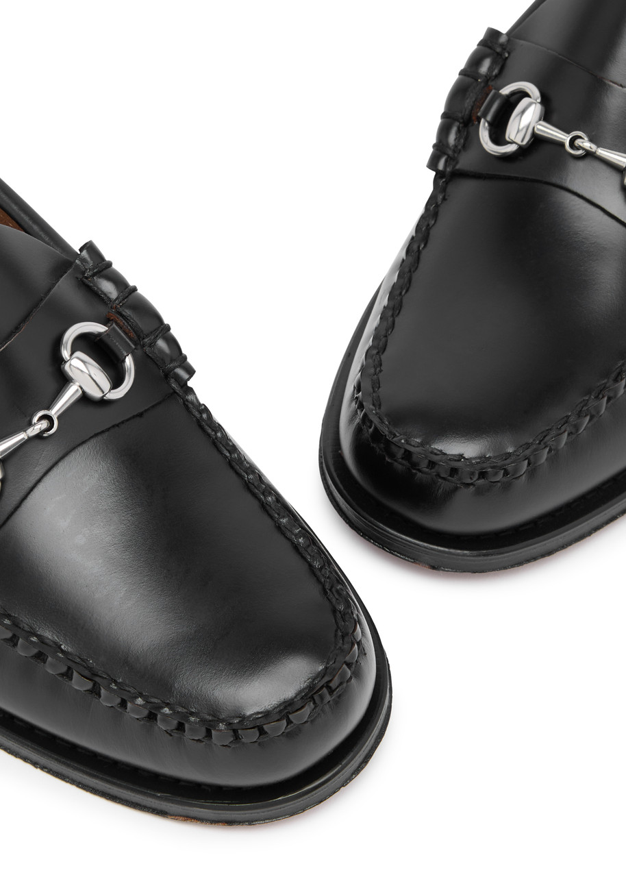 G.H BASS & CO Weejuns Lincoln Moc glossed leather loafers | Harvey
