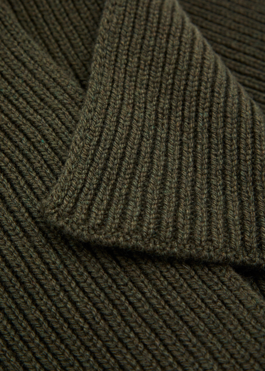 John Smedley Stark ribbed cashmere-blend scarf - Accessories