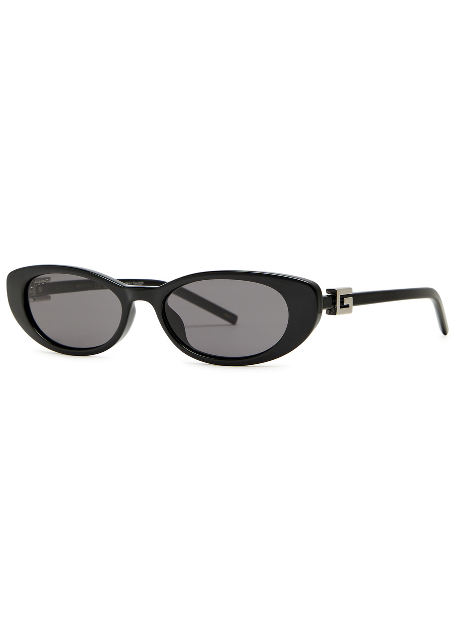 GUCCI Oval-frame sunglasses | Harvey Nichols