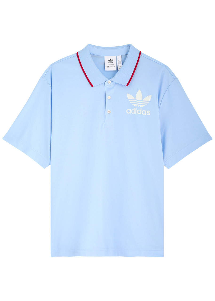 ADIDAS X WALES BONNER Logo cotton-blend polo shirt | Harvey Nichols