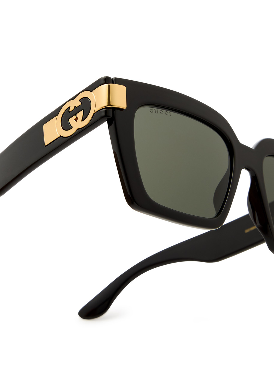 GUCCI Oversized square-frame sunglasses Harvey Nichols
