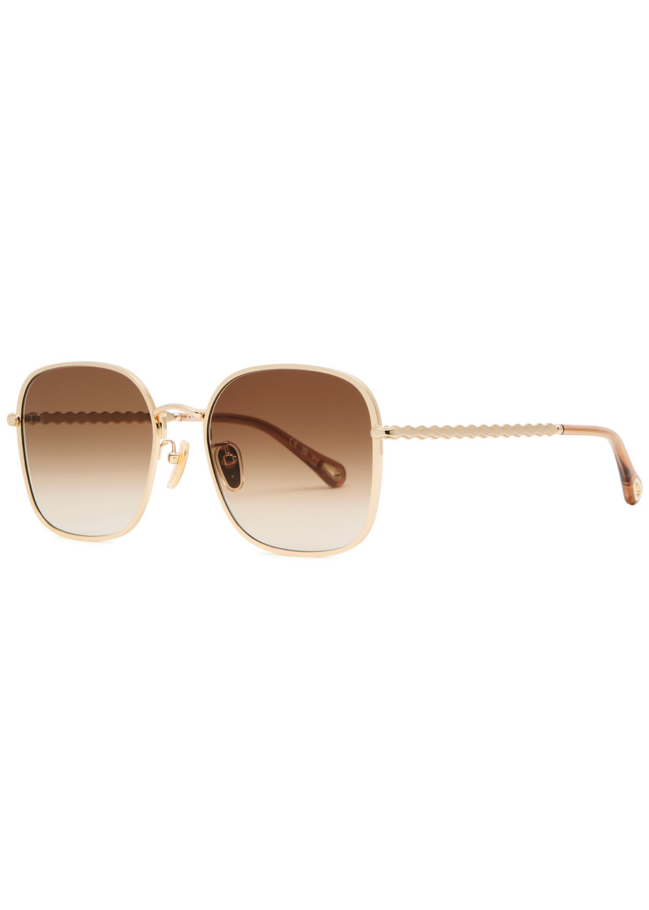 【Chloe】スクエア オーバーサイズ サングラス CHLOE Oversized square-frame sunglasses | Harvey Nichols