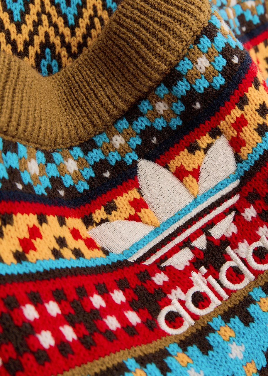 ADIDAS X WALES BONNER Logo intarsia knitted vest | Harvey Nichols