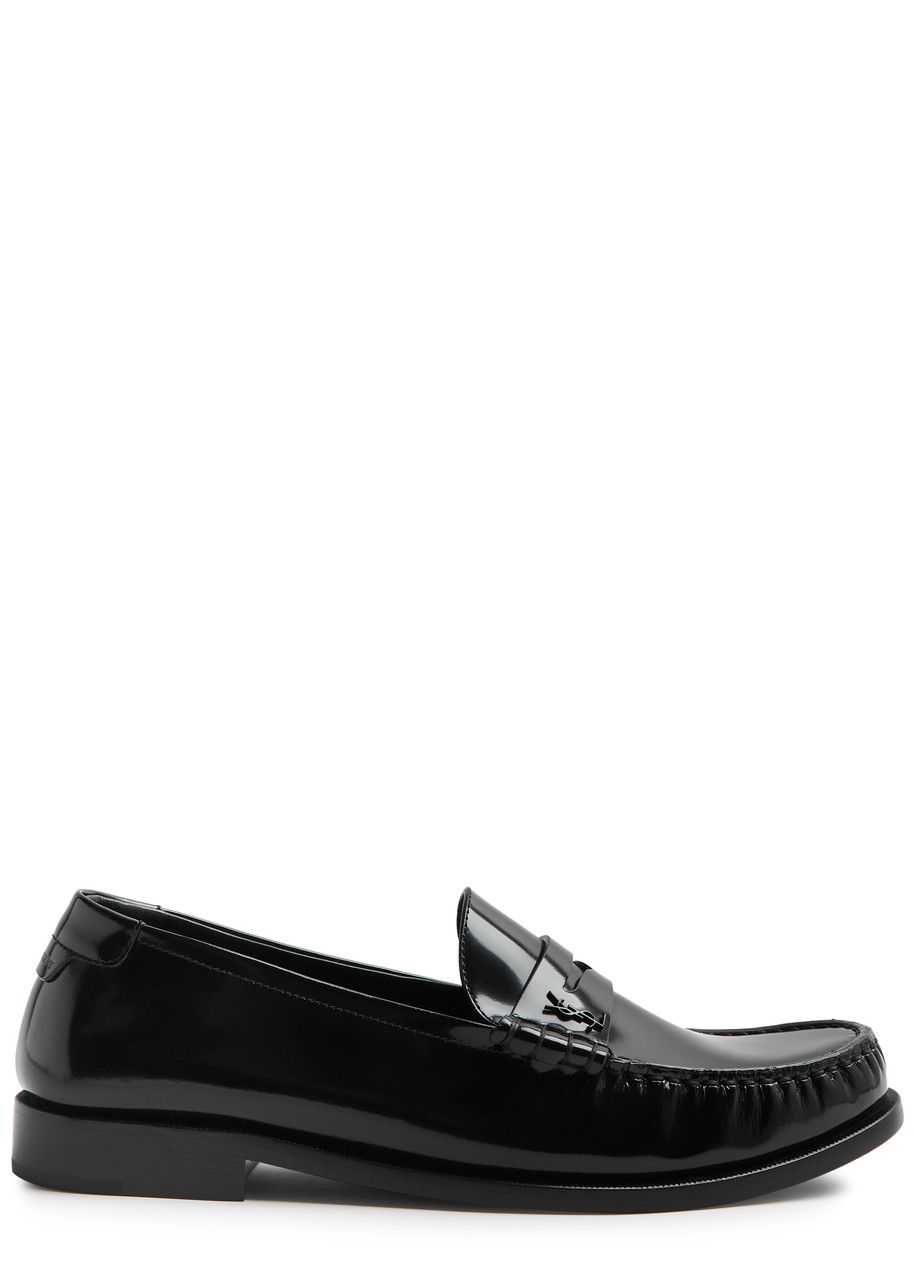 SAINT LAURENT Le Loafer 15 gloss-leather loafers | Harvey Nichols