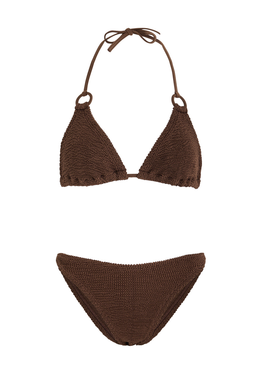 HUNZA G Eva seersucker bikini | Harvey Nichols