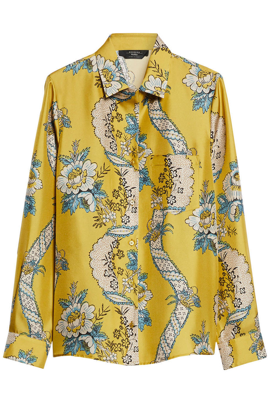 WEEKEND MAX MARA Silk twill shirt | Harvey Nichols WEEKEND MAX MARA Silk twill shirt | Harvey Nichols