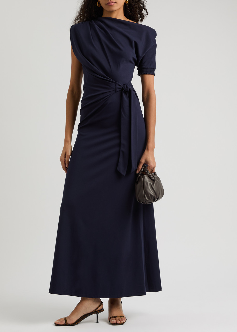 DIANE VON FURSTENBERG Avi wrap-effect jersey maxi dress | Harvey