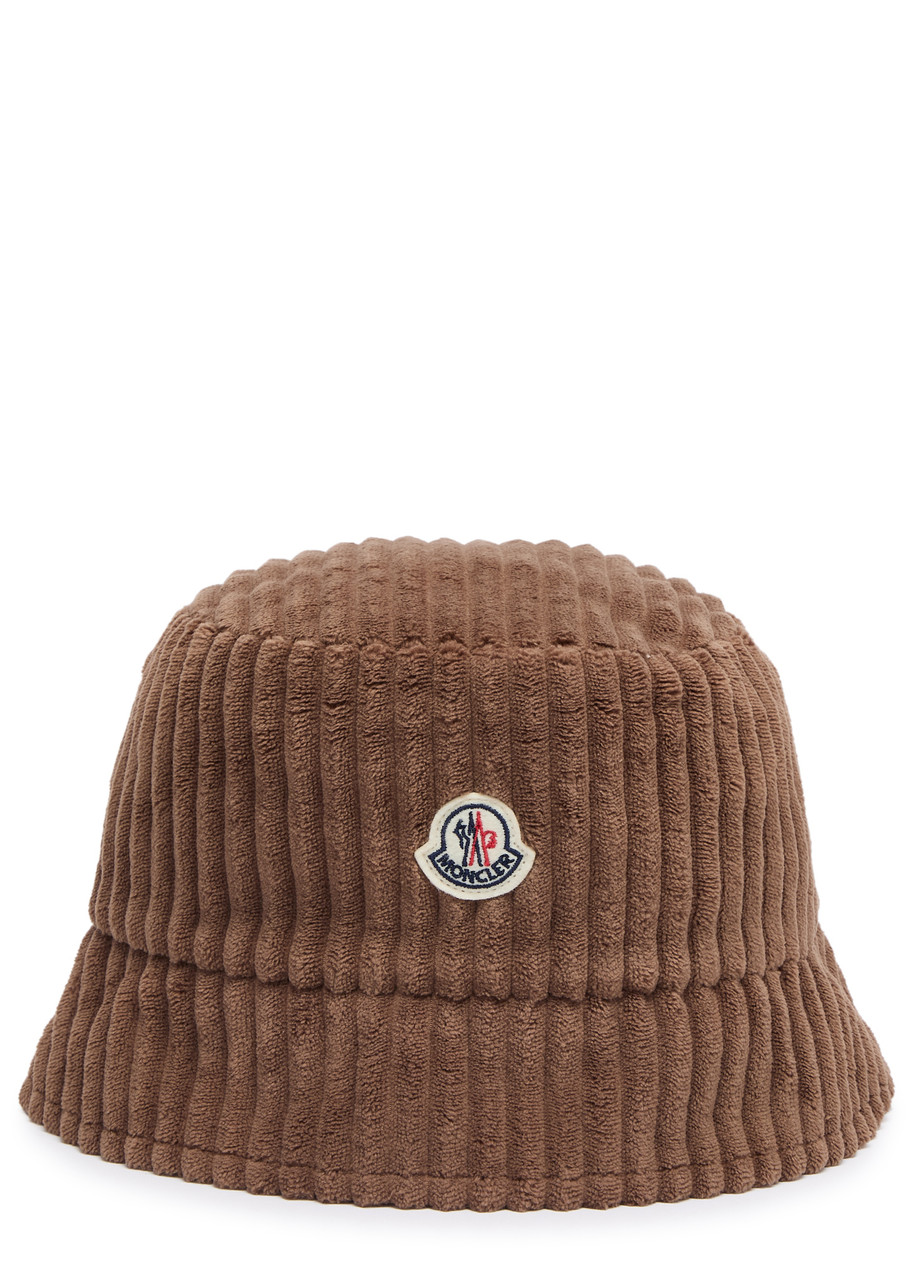 MONCLER Logo corduroy bucket hat | Harvey Nichols