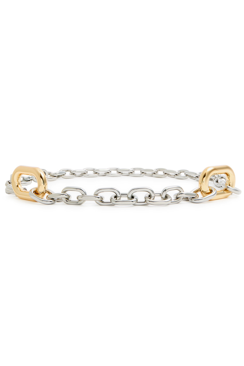 RABANNE XL Link two-tone chain belt | Harvey Nichols