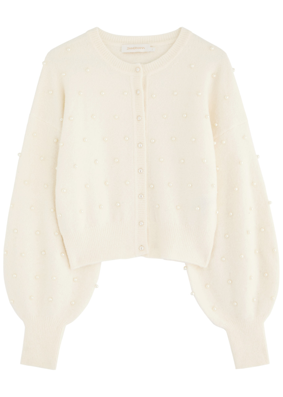ZIMMERMANN Crush faux pearl-embellished alpaca-blend