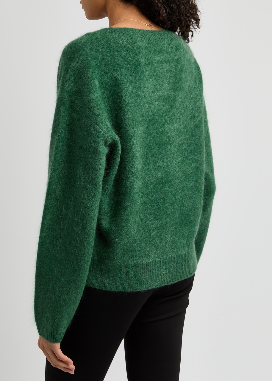 DOROTHEE SCHUMACHER Fluffy Statements brushed wool-blend cardigan