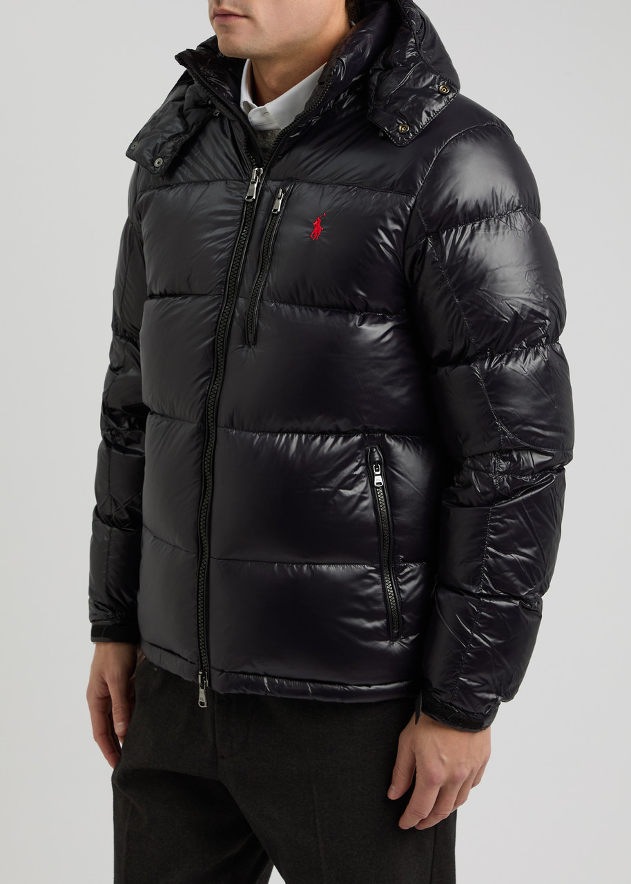 POLO RALPH LAUREN Quilted hooded glossed shell jacket | Harvey Nichols