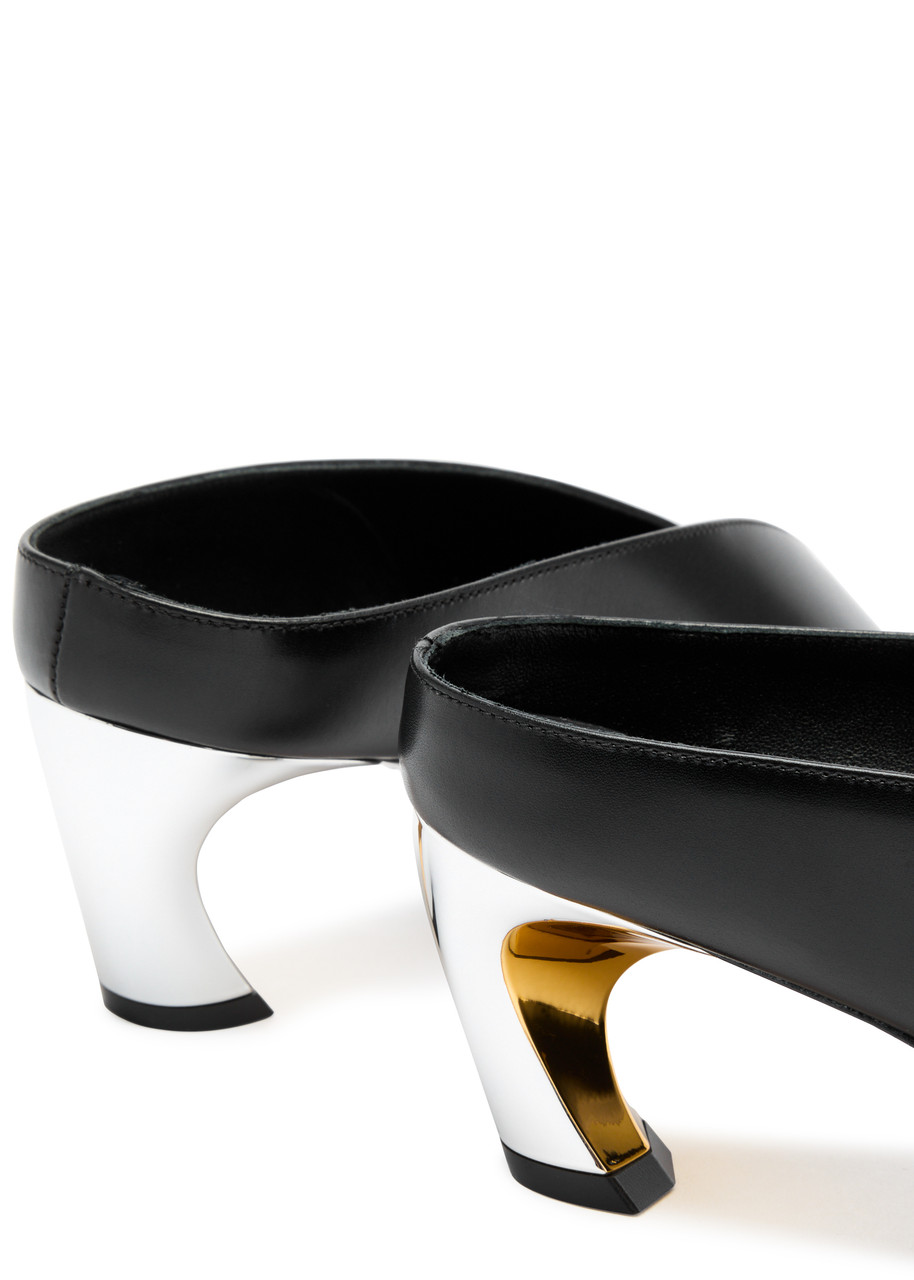 ALEXANDER MCQUEEN Armadillo 55 leather mule | Harvey Nichols