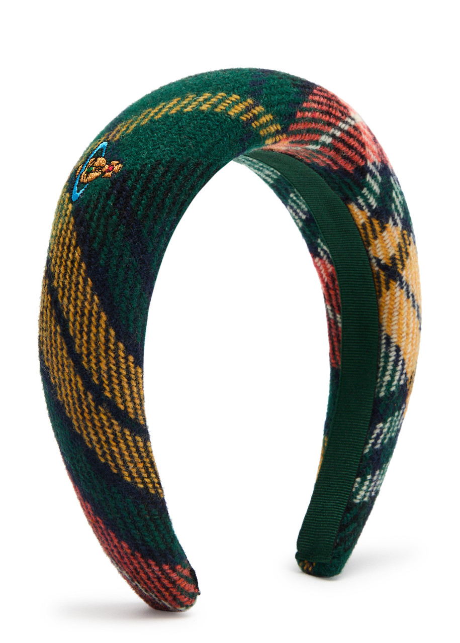 ヘアアクセサリー VIVIENNE WESTWOOD WOOL HEADBAND VIVIENNE WESTWOOD Tartan wool headband | Harvey Nichols