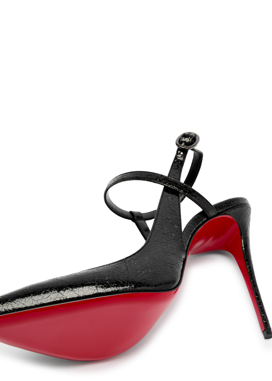 CHRISTIAN LOUBOUTIN Jenlove 100 cracked-effect leather pumps