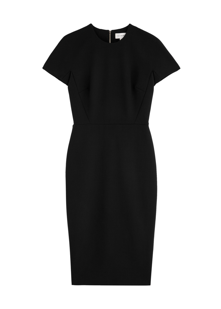 VICTORIA BECKHAM Woven midi dress | Harvey Nichols