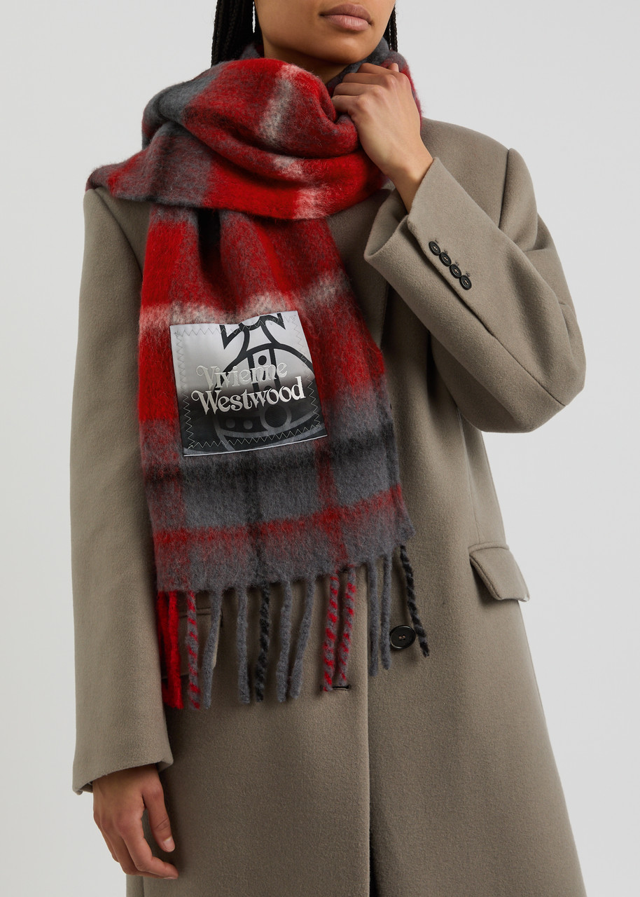 希少VIVIENNE WESTWOOD CHECK ALPACA COAT