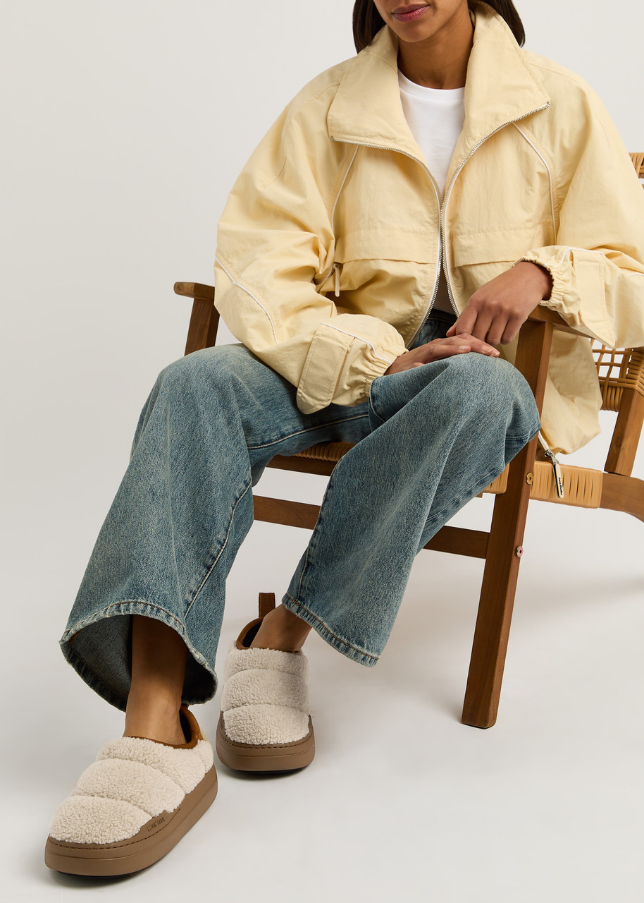 MOON BOOT Park padded quilted fleece mules | Harvey Nichols MOON BOOT Park padded quilted fleece mules | Harvey Nichols