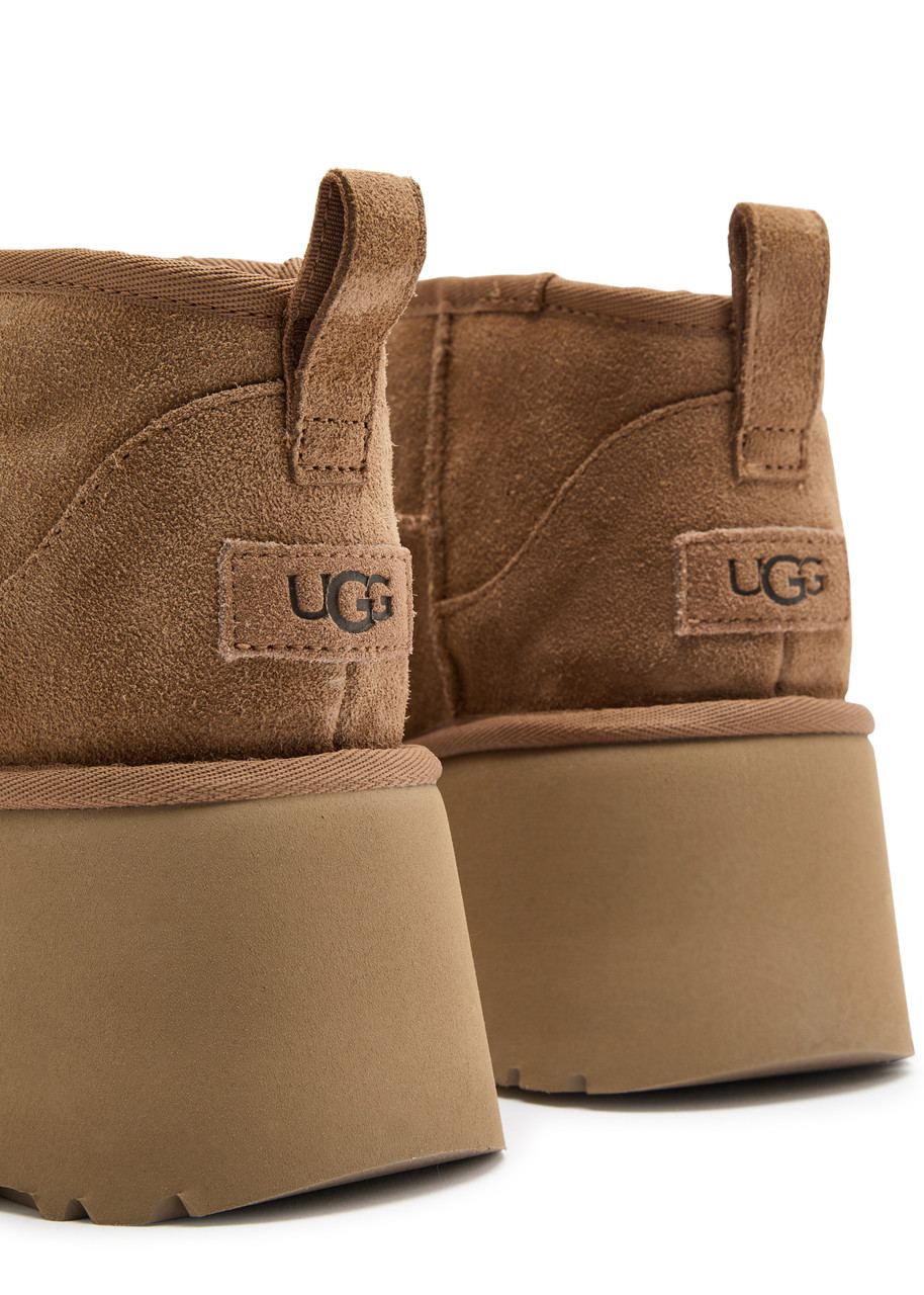 UGG Classic Ultra Mini New Heights suede ankle boots | Harvey Nichols