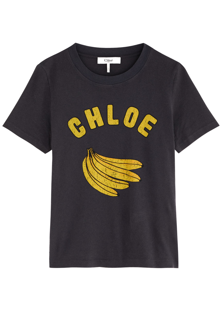CHLOE Printed cotton T-shirt | Harvey Nichols