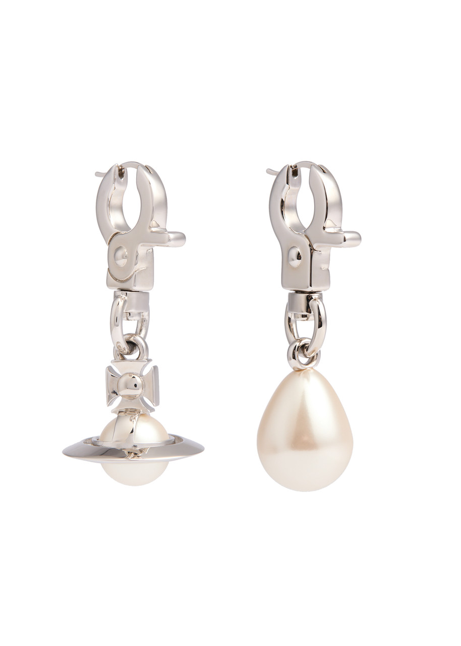 VIVIENNE WESTWOOD Claude pearl drop earrings Harvey Nichols