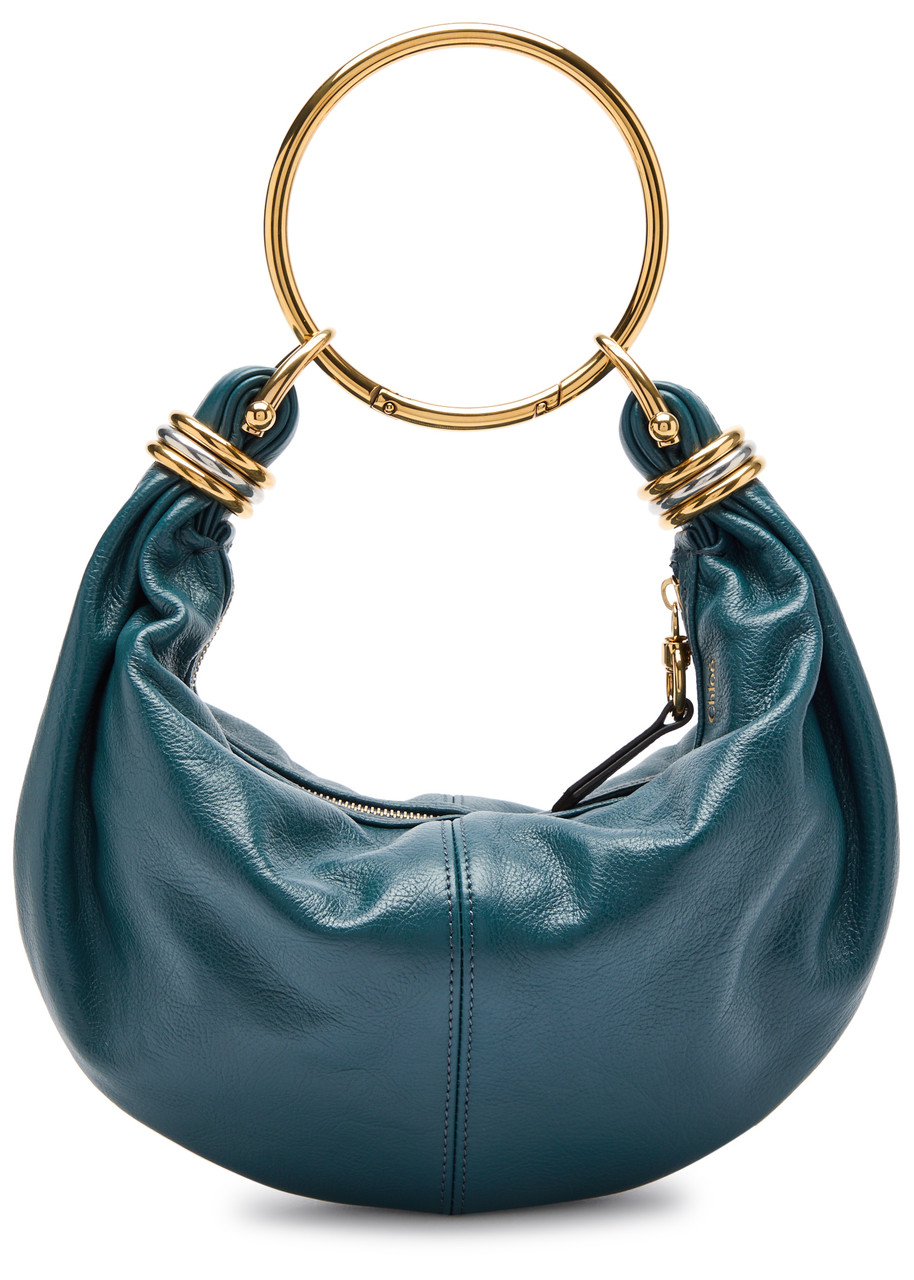 Chloé バングル ネイビー・ゴールド 内径約7.5cm CHLOE Bracelet leather top handle bag | Harvey Nichols