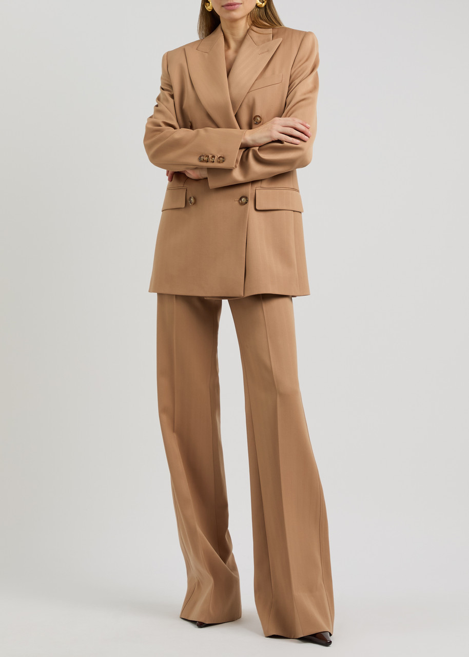 STELLA MCCARTNEY Flared-leg wool-blend trousers | Harvey Nichols