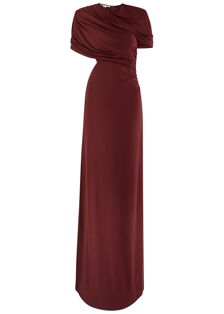 stella mccartney burgundy dress Stella McCartney Polka Dot Long Dress