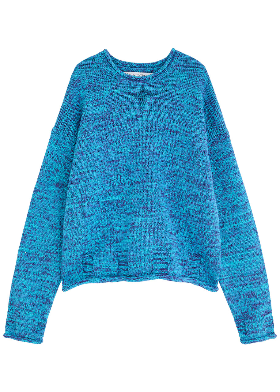 JW ANDERSON Space-dyed cotton-blend jumper | Harvey Nichols