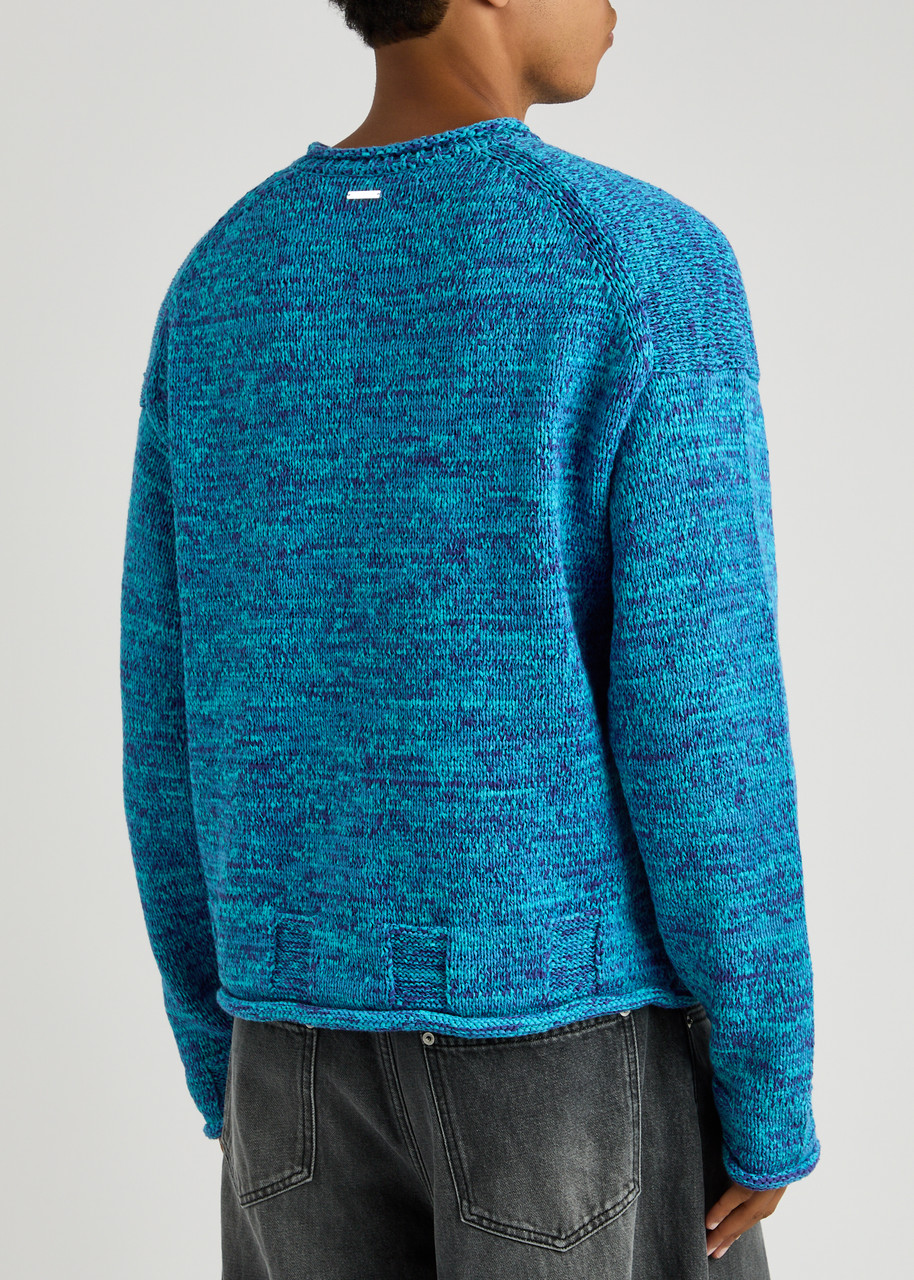 JW ANDERSON Space-dyed cotton-blend jumper | Harvey Nichols