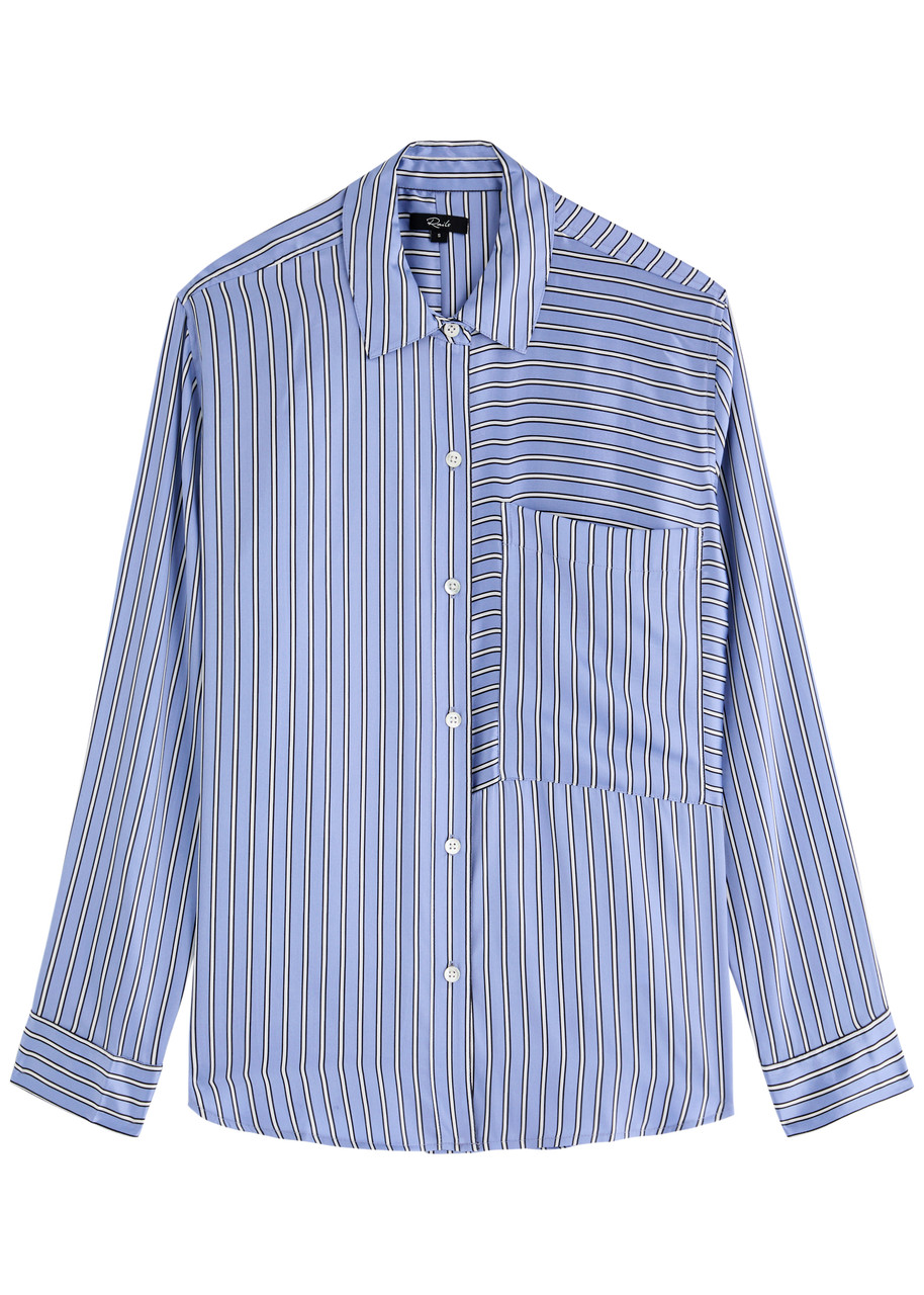 RAILS Spencer striped silk-satin shirt | Harvey Nichols