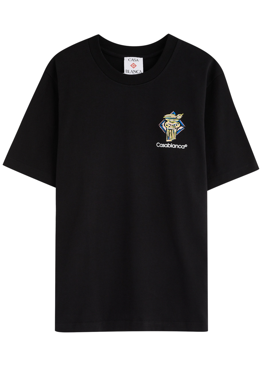 CASABLANCA Diamond Column printed cotton T-shirt | Harvey Nichols