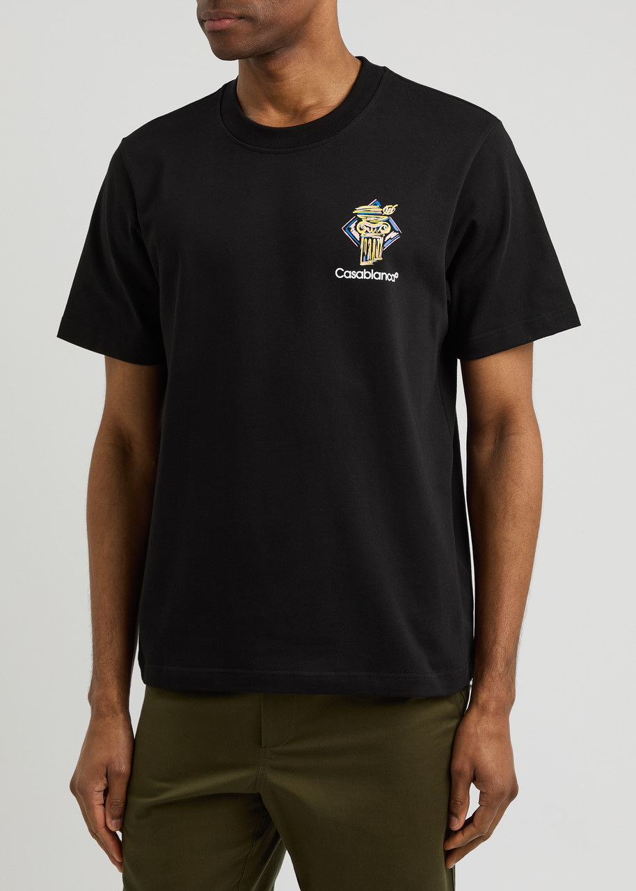 CASABLANCA Diamond Column printed cotton T-shirt | Harvey CASABLANCA Diamond Column printed cotton T-shirt | Harvey