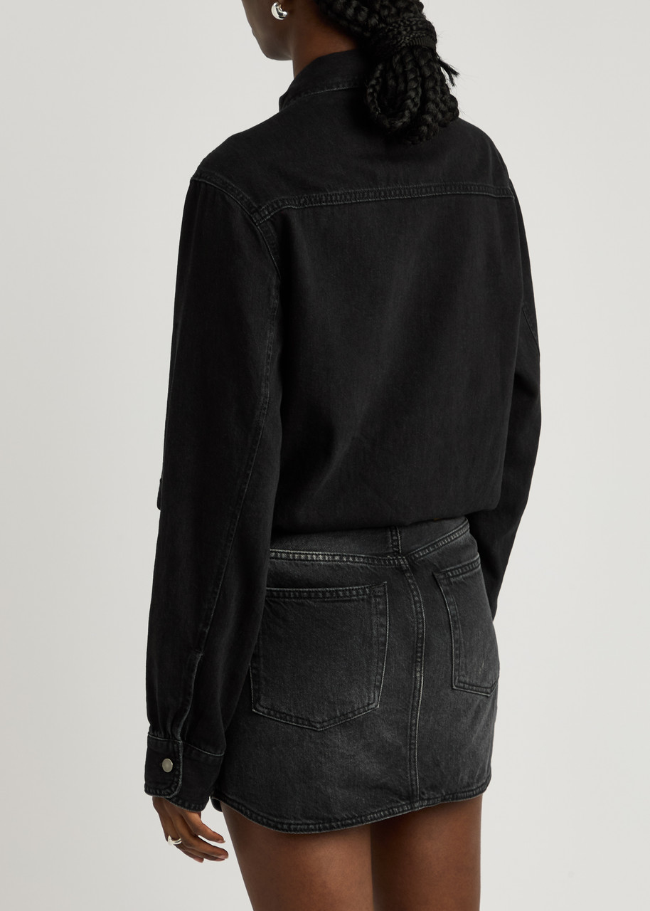 ワンピースその他 HAIKURE Washed black Tamu mini dress in denim HAIKURE Tamu faded denim mini dress | Harvey Nichols