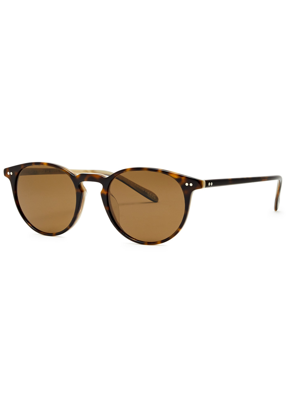 OLIVER PEOPLES Riley Sun round-frame sunglasses | Harvey Nichols