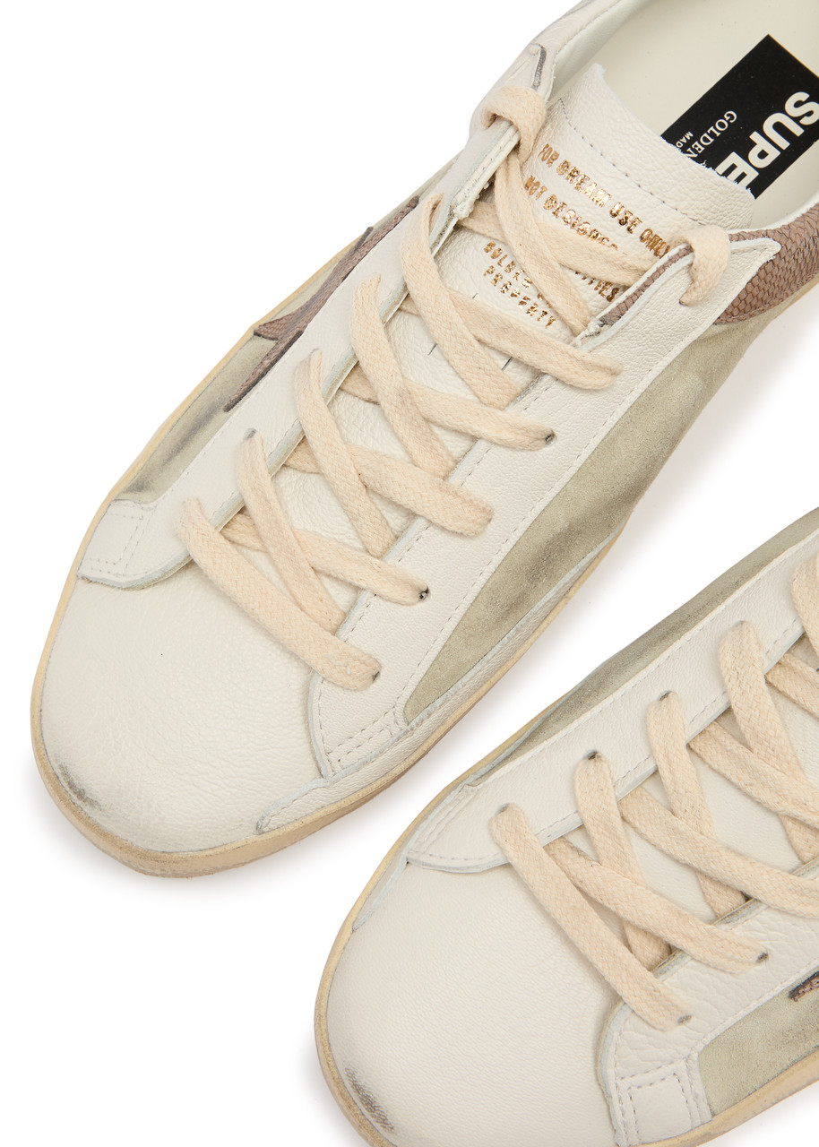 GOLDEN GOOSE Super-Star distressed leather sneakers Harvey Nichols