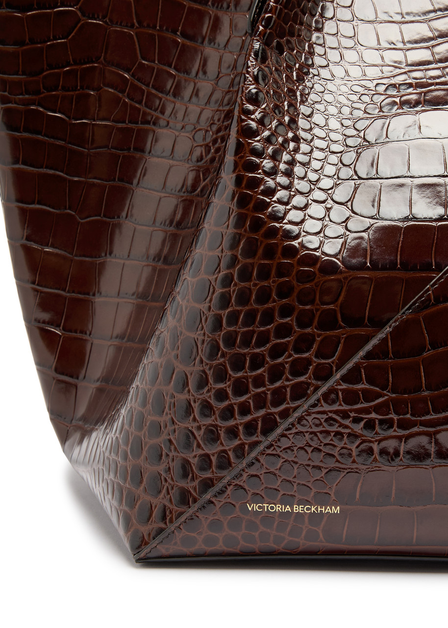 VICTORIA BECKHAM W11 crocodile-effect leather tote | Harvey