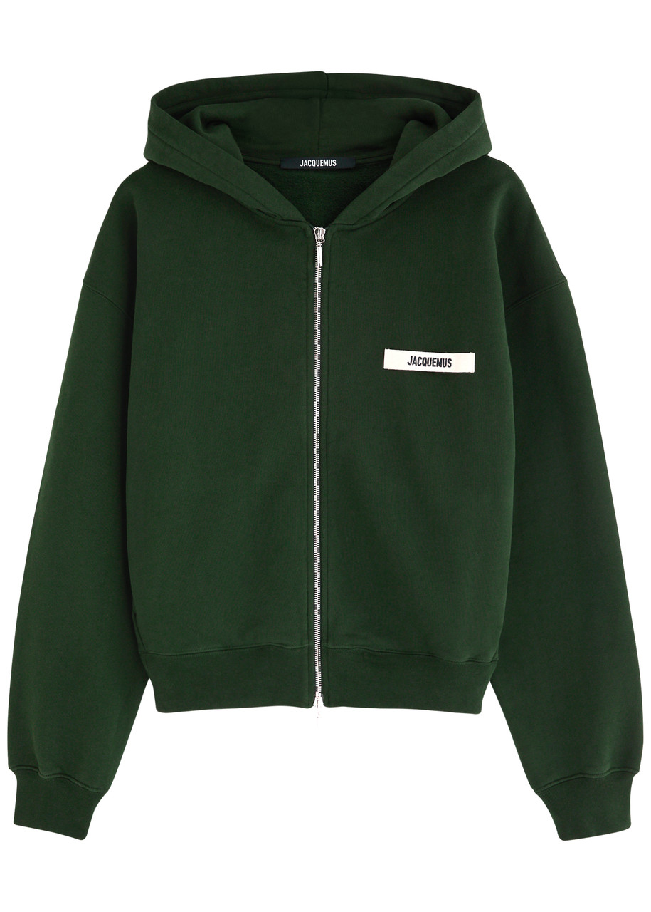 JACQUEMUS Le Hoodie Zip Gros Grain cotton sweatshirt | Harvey Nichols