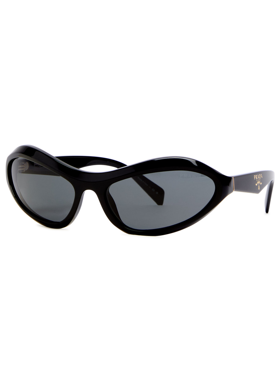 PRADA Oval-frame sunglasses | Harvey Nichols