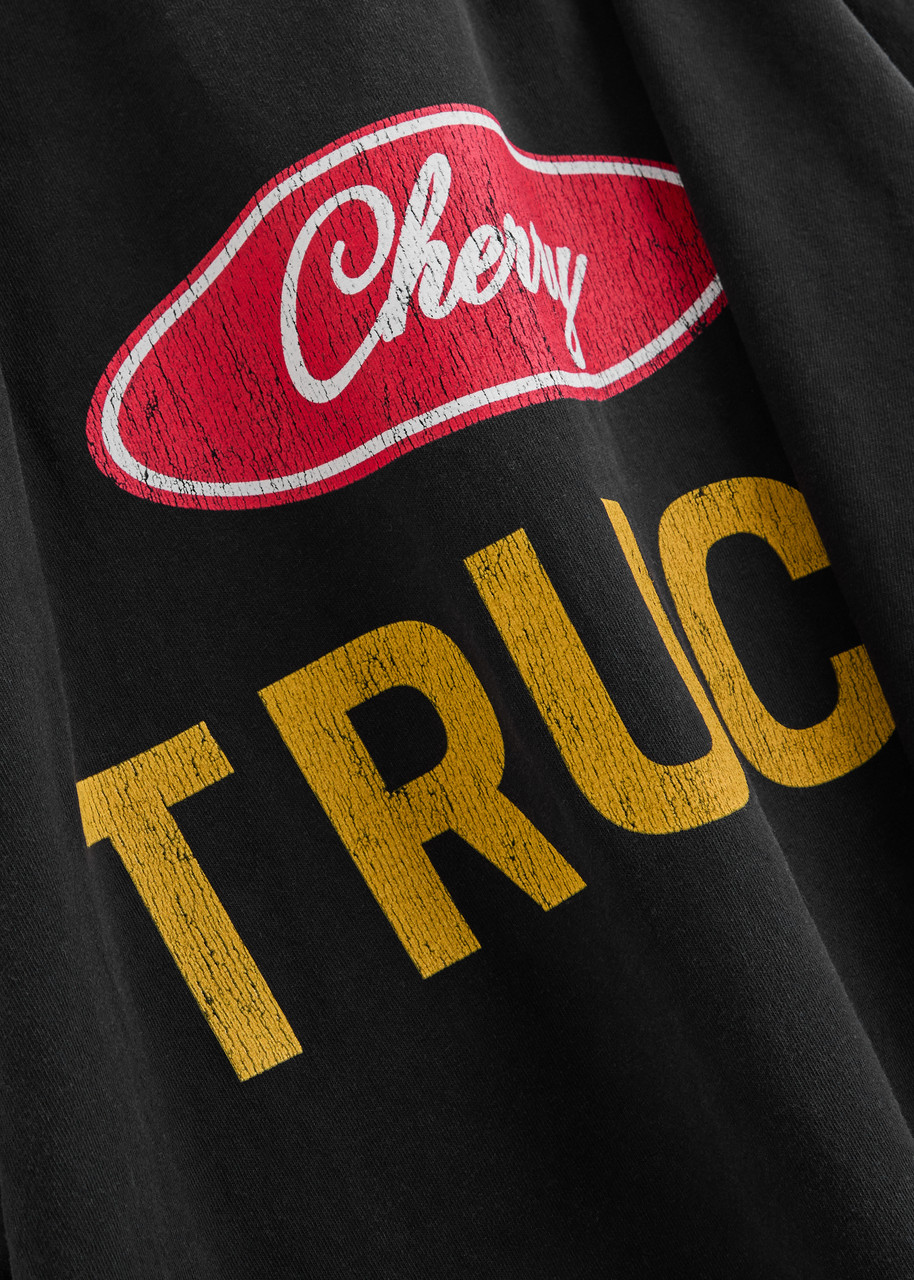 CHERRY LOS ANGELES ★ ダメージ加工 ロゴ刺繍 Tシャツ CHERRY LOS ANGELES Printed cotton T-shirt | Harvey Nichols