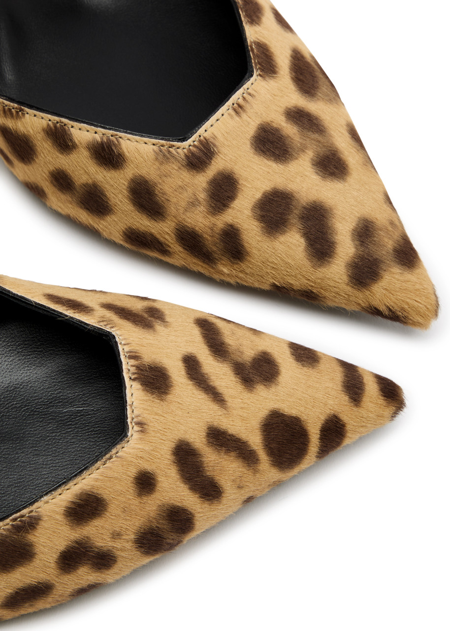 JIMMY CHOO Stevie 50 leopard-print calf-hair pumps | Harvey