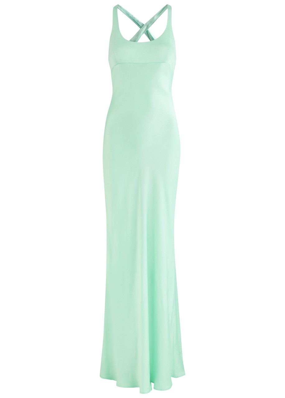 BEC & BRIDGE Maxina satin maxi dress | Harvey Nichols