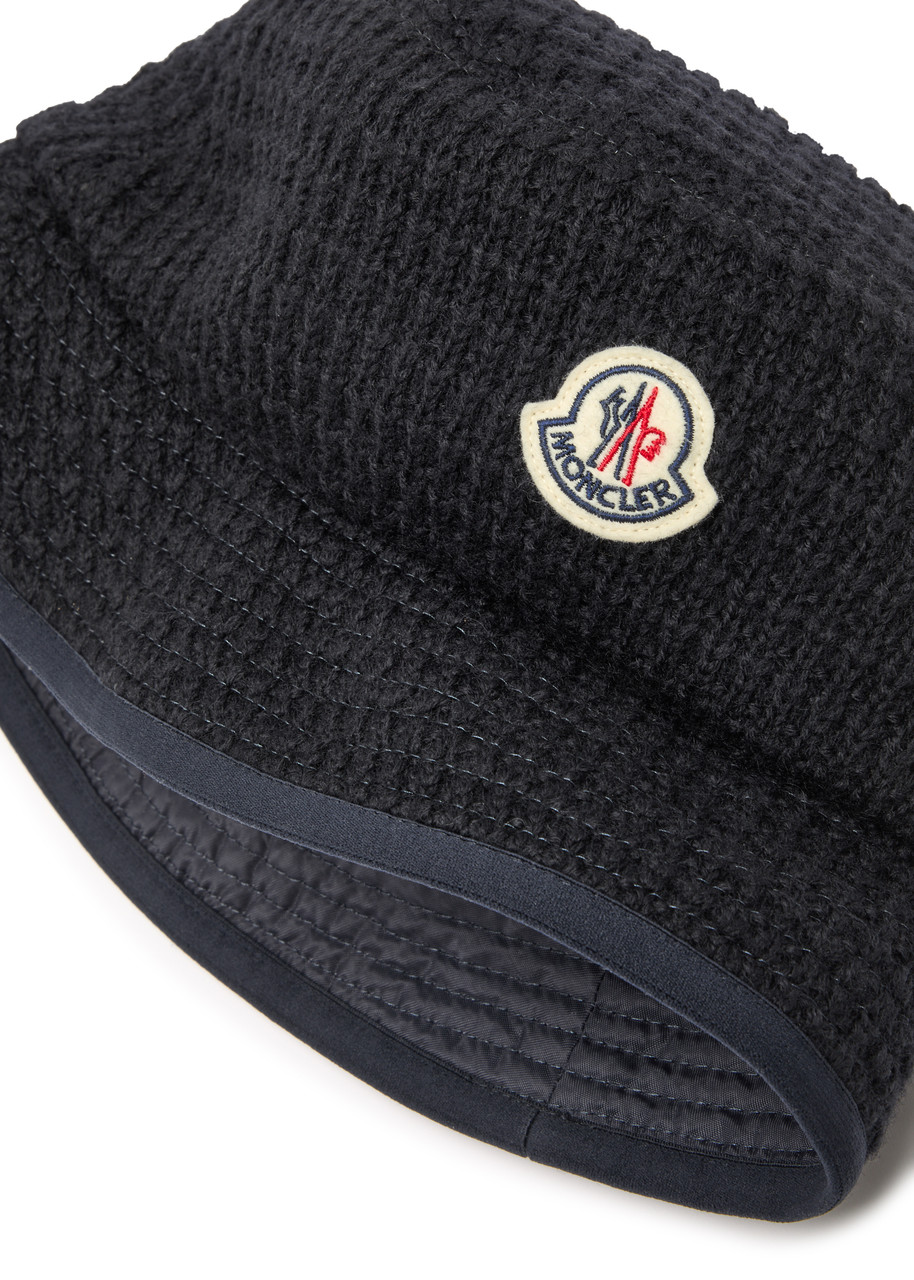 MONCLER Logo reversible wool-blend bucket hat | Harvey Nichols