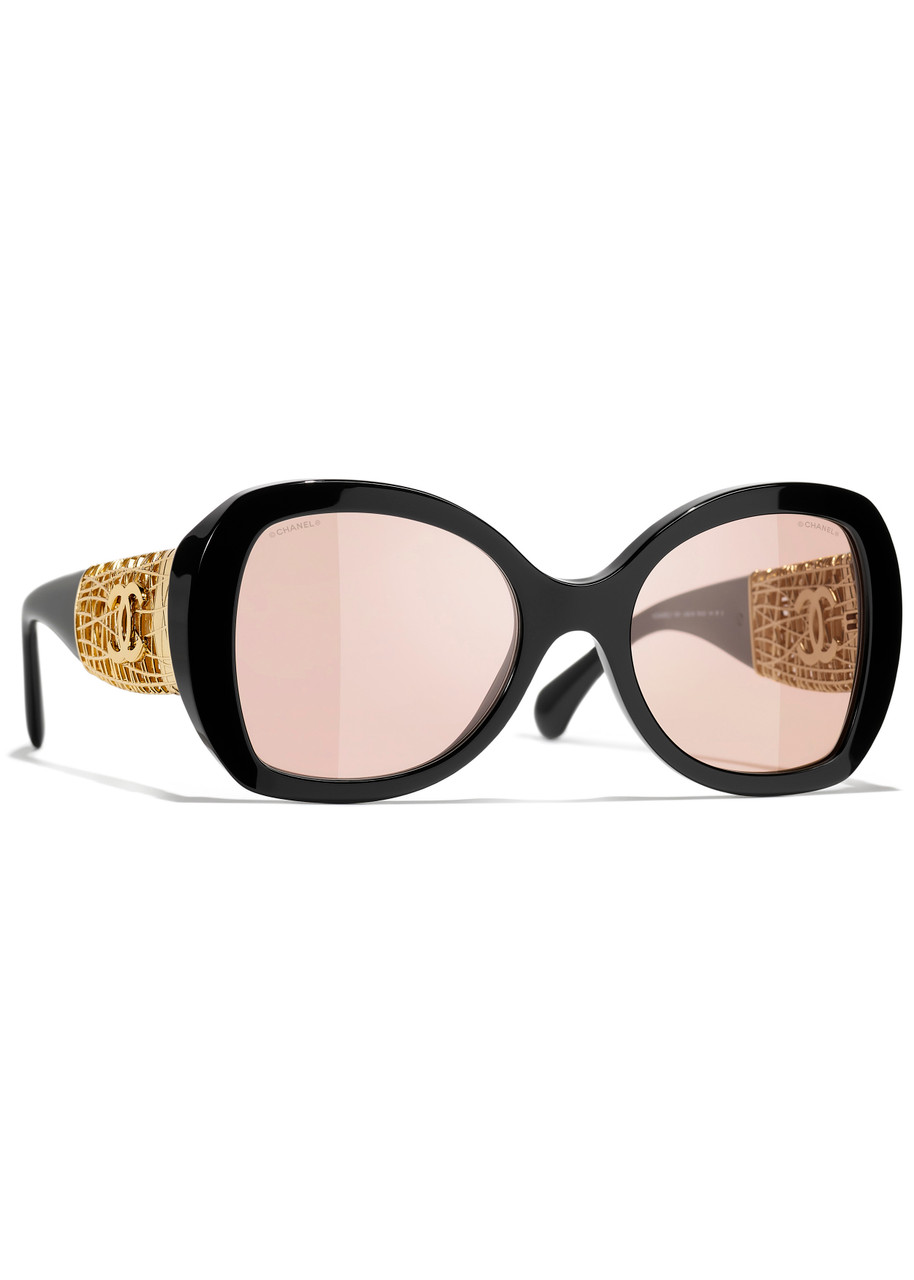 CHANEL Butterfly-frame sunglasses | Harvey Nichols