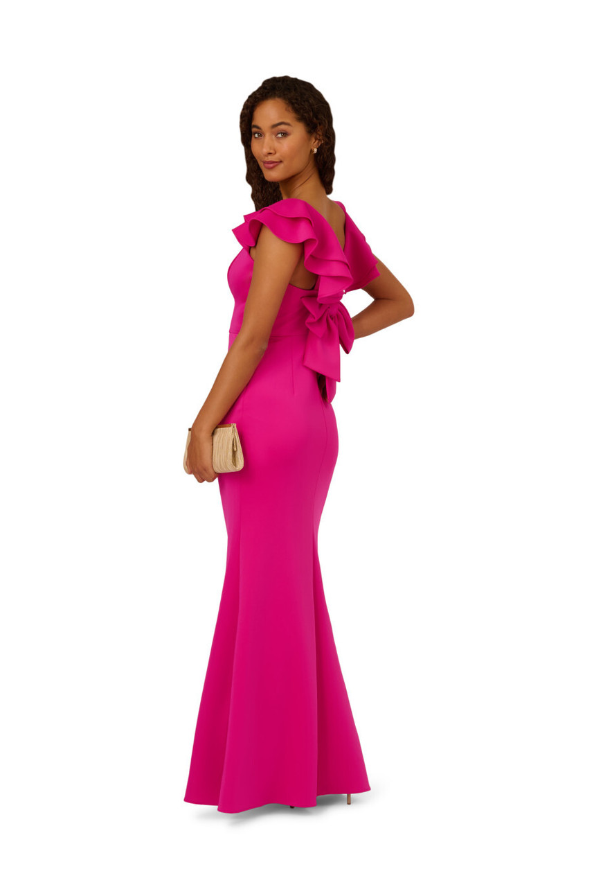【海外限定】AdriannaPapell ドレス☆Scuba Mermaid Gown, Fuchs ADRIANNA PAPELL Scuba mermaid gown | Harvey Nichols