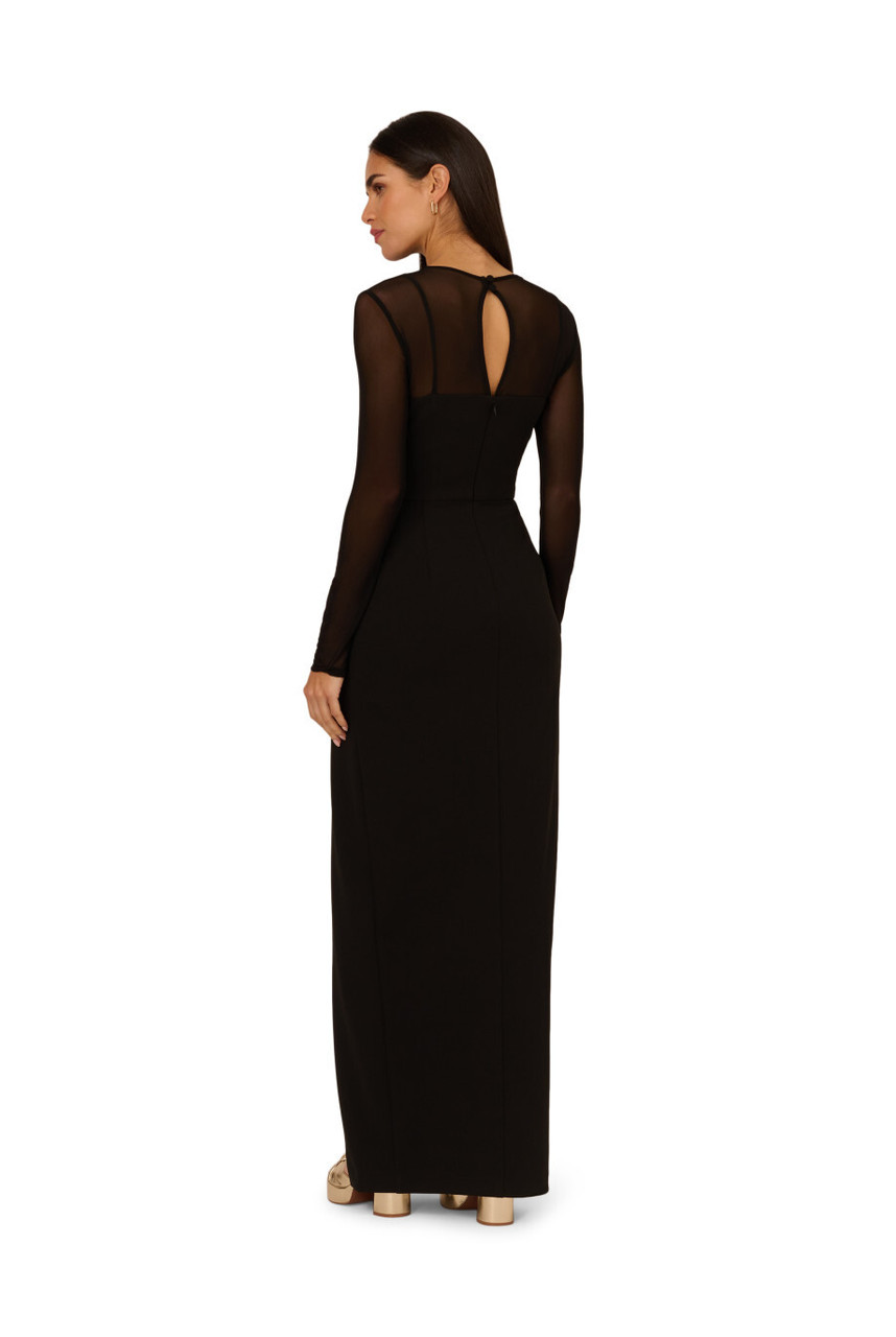 【海外限定】AdriannaPapell ドレス☆Knit Crepe Column Long Dr 616o2jEjH1L.jpg