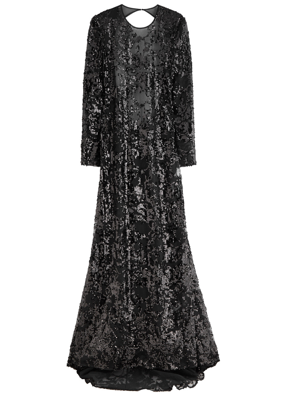 chinese dress ladies Draped Lace Dress In Midnight  Victoria Beckham UK