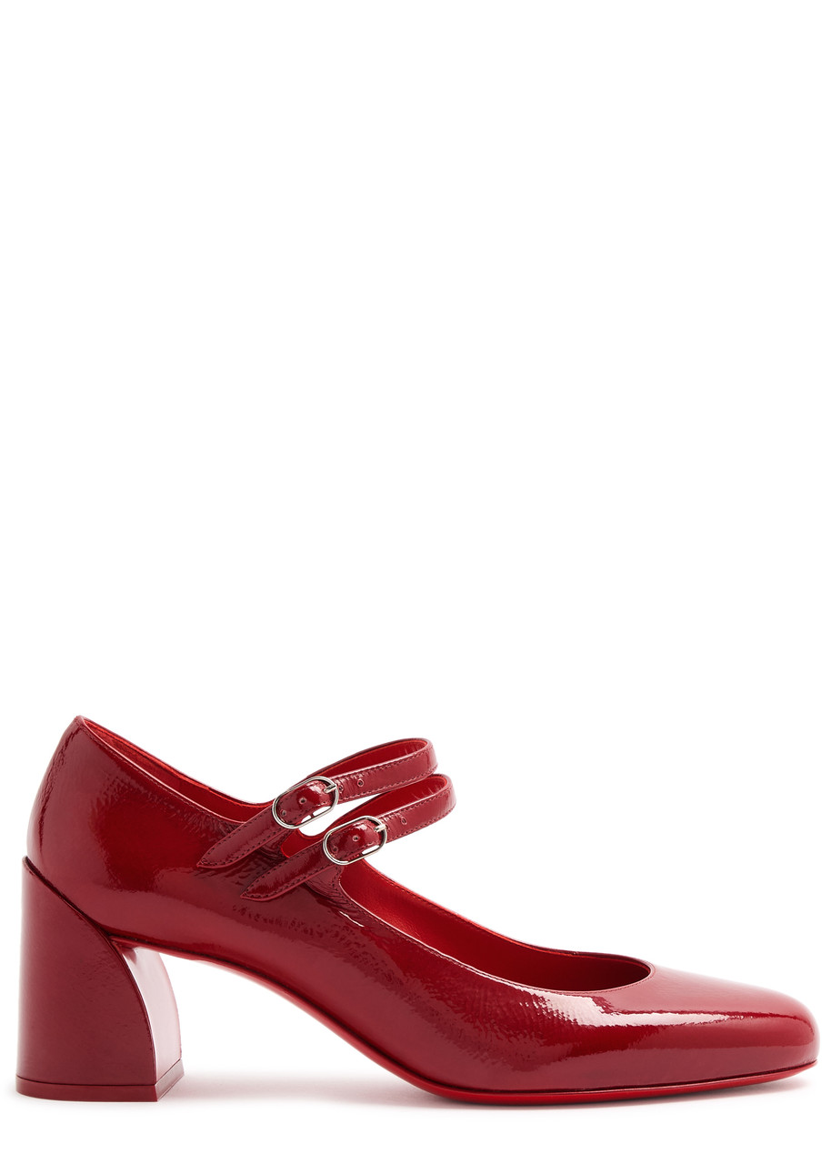 CHRISTIAN LOUBOUTIN Miss Jane 55 patent leather pumps | Harvey Nichols