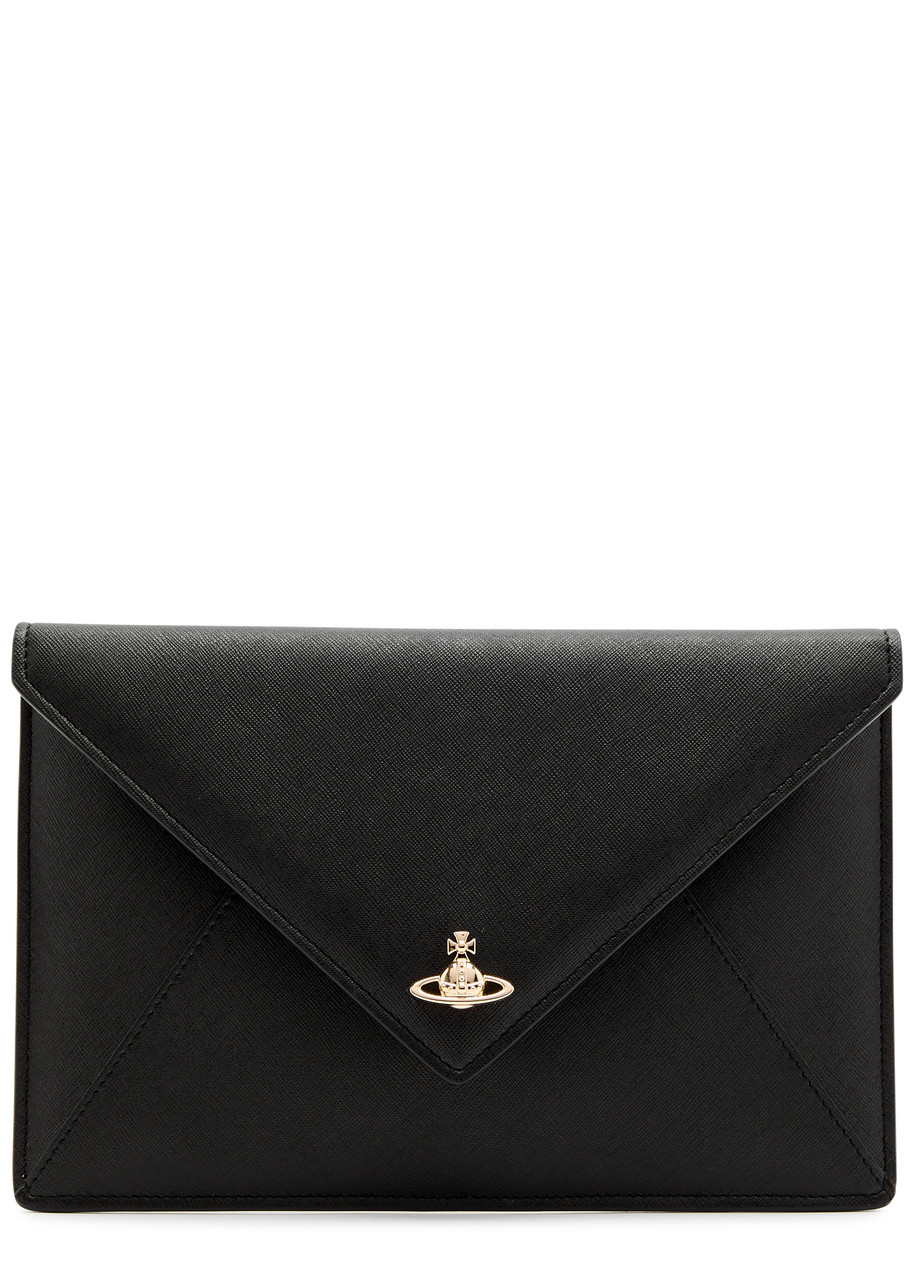 VIVIENNE WESTWOOD Envelope orb leather pouch | Harvey Nichols